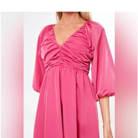 Tuckernuck hyacinth house dress house Gia maxi Barbie pink - Picture 4 of 9